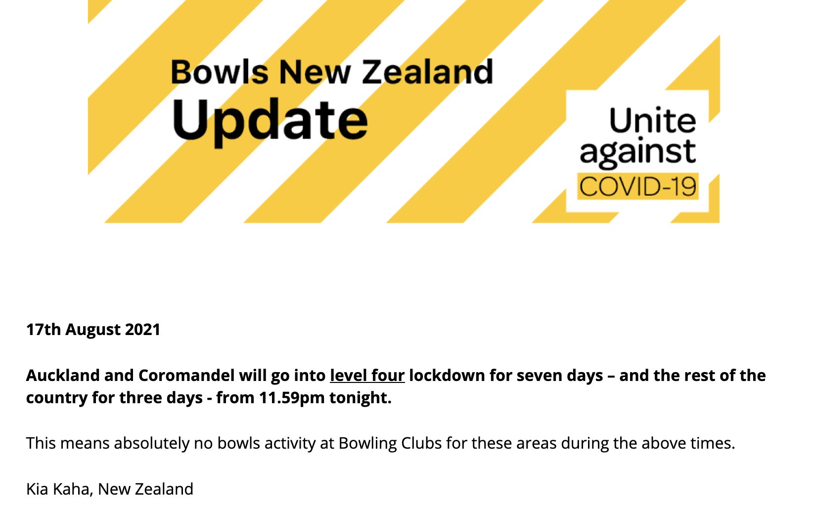 You are currently viewing Bowls NZ – COVID 10 Guidelines